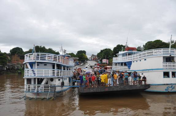 Entrando no estado do Pará, pelo Rio Amazonas, rumo à Santarém